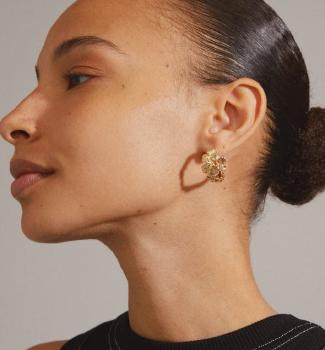 Petal Hoop Earring