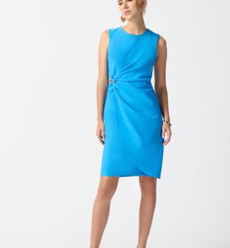 Cinched Waist Dress W/ Gold Hardware