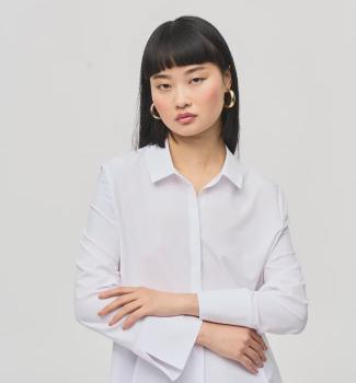 Long Woven Basic Stretch Shirting Styles