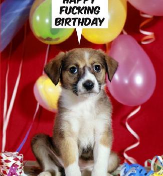 Dean Morris Card BD/Happy F@!king Birthday