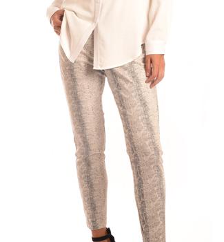 Brenda Beddome Reptile 9” Rise Cropped Jean