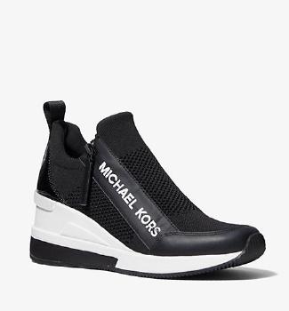 MK Willis Side Zip Stretch Knit Trainer