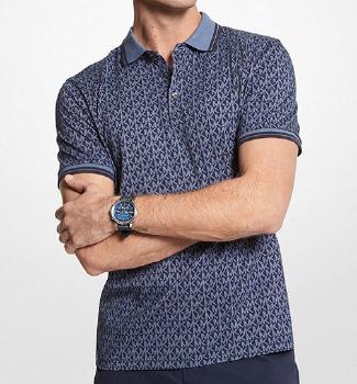 Greenwich MK Branded 100% Cotton Polo Navy