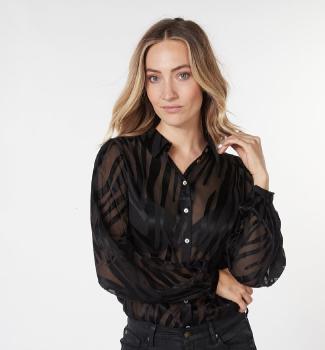 Sateen Burnout Blouse