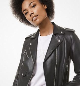 Michael Kors Lambskin Moto Jacket