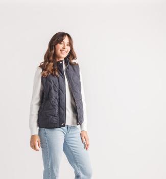 QUILTED ZIP VEST WITH POCKETS