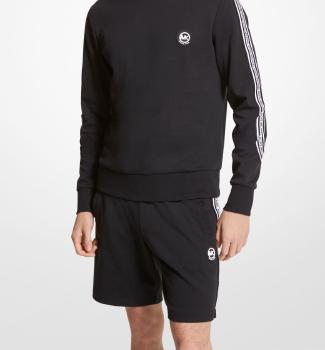 Logo Tape Cotton Blend Sweatshirt