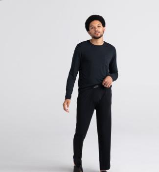 SAXX Sleepwalker Long Sleeve Pocket Tee - Black