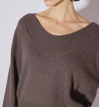 Liviana Scoop Knit 60% CASHMERE 25% SILK 15% WOOL