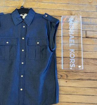 Short Sleeved Soft Chambray Shirt