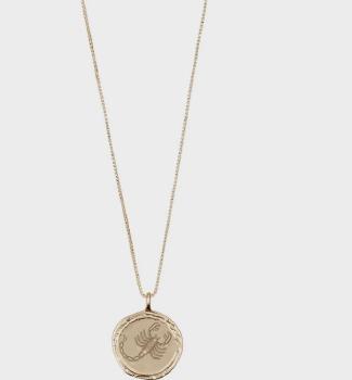 Pilgrim Scorpio Horoscope Necklace Gold